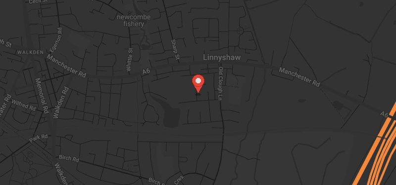 Map showing Roger Gracie Salford location.